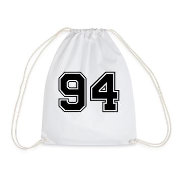 94 - Drawstring Bag - white - Front