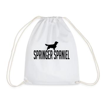 SPRINGER SPANIEL Race chien chien Wilsigns - Sac de sport léger - blanc - Devant