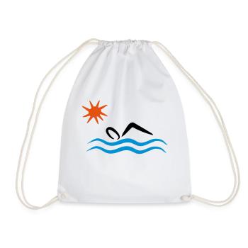 natation - Sac de sport léger - blanc - Devant