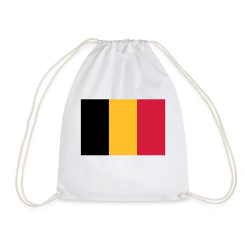 Drapeau Belge - Belgische vlag - Sac de sport léger - blanc - Devant