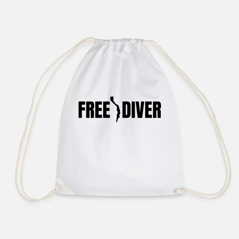 Freediver Apnea - Turnbeutel - Weiß