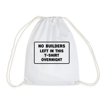 builders - Drawstring Bag - white - Front
