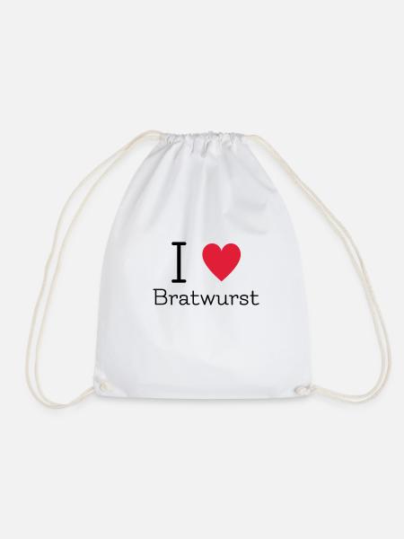I love Bratwurst - Turnbeutel - Weiß