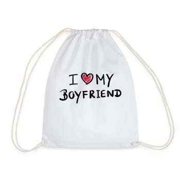 i_love_my_boyfriend__f2 - Sac de sport léger - blanc - Devant