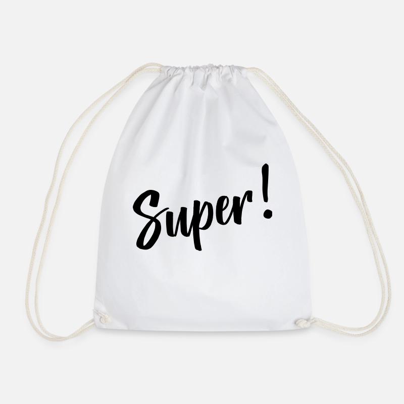 great - Drawstring Bag - white