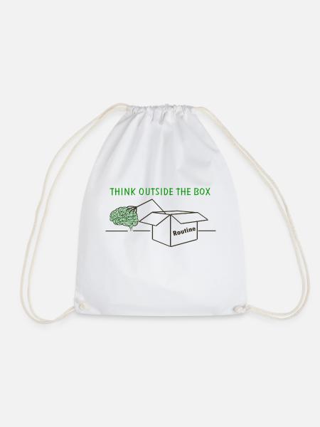 Think Outside The Box - Turnbeutel - Weiß