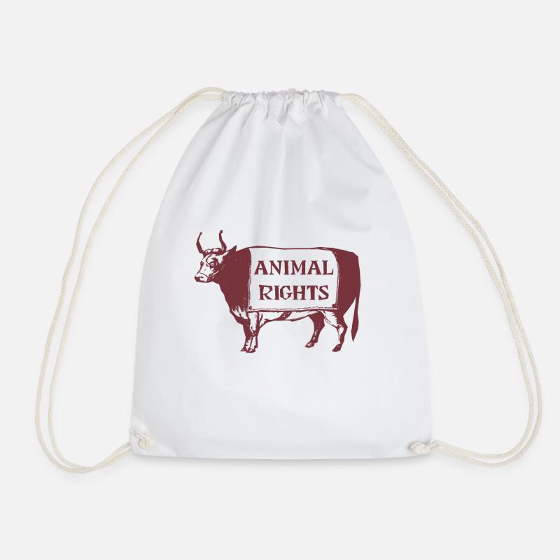 Animal Rights KUH - Turnbeutel - Weiß