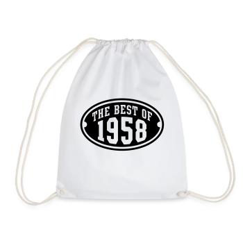 LE MEILLEUR DE 1958 - conception Anniversaire - Sac de sport léger - blanc - Devant
