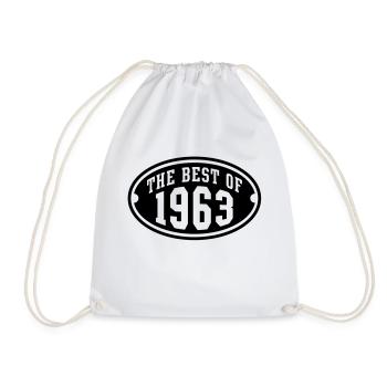 THE BEST OF 1963 - Birthday Geburtstag Design - Turnbeutel - Weiß - Vorne