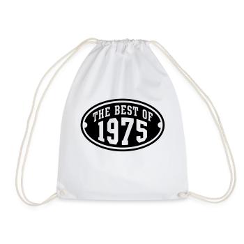 THE BEST OF 1975 - Birthday Geburtstag Design - Turnbeutel - Weiß - Vorne