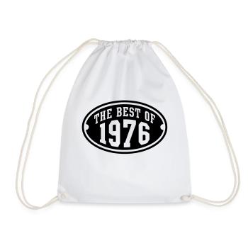 THE BEST OF 1976 - Birthday Geburtstag Design - Turnbeutel - Weiß - Vorne