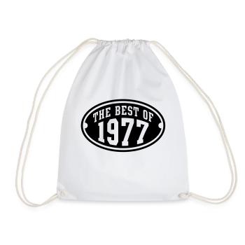 THE BEST OF 1977 - Birthday Geburtstag Design - Drawstring Bag - white - Front