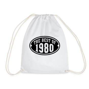 LE MEILLEUR DE 1980 - conception Anniversaire - Sac de sport léger - blanc - Devant