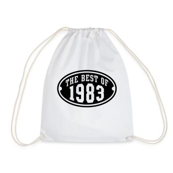 THE BEST OF 1983 - Birthday Geburtstag Design - Turnbeutel - Weiß - Vorne
