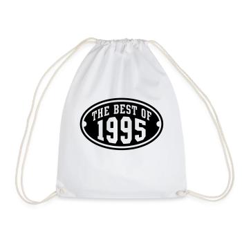 THE BEST OF 1995 - Birthday Geburtstag Design - Drawstring Bag - white - Front