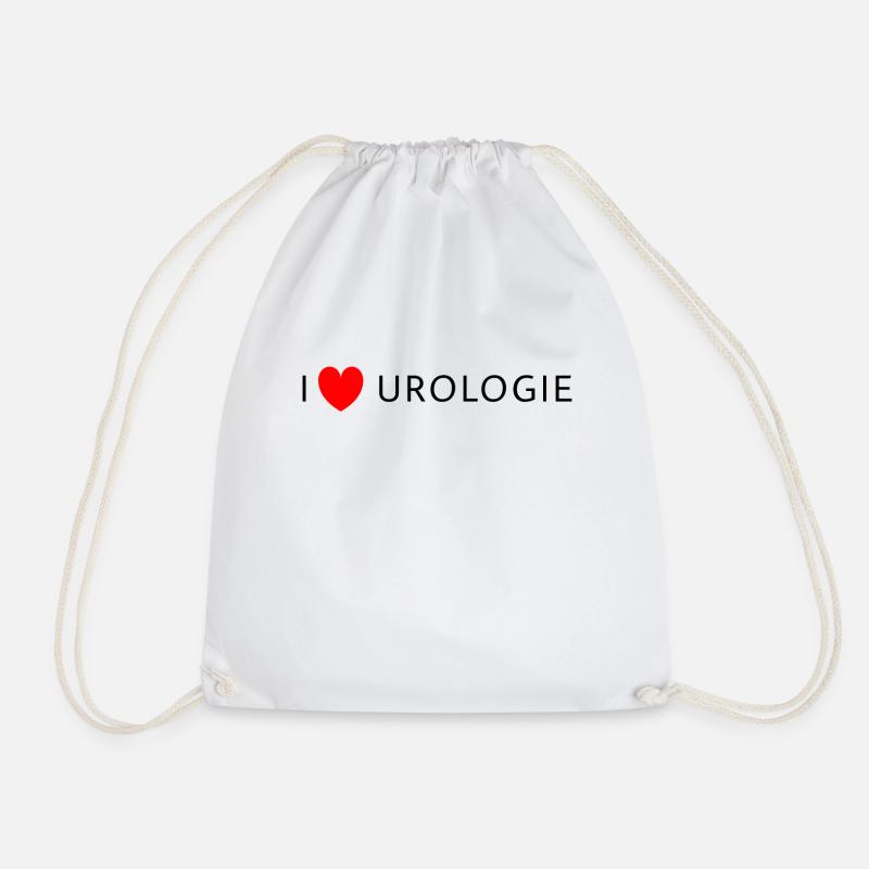 I love Urologie - Turnbeutel - Weiß