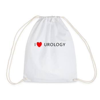 I love Urology. - Drawstring Bag - white - Front