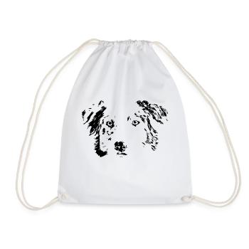 Chien, cadeau, berger australien, idée - Sac de sport léger - blanc - Devant