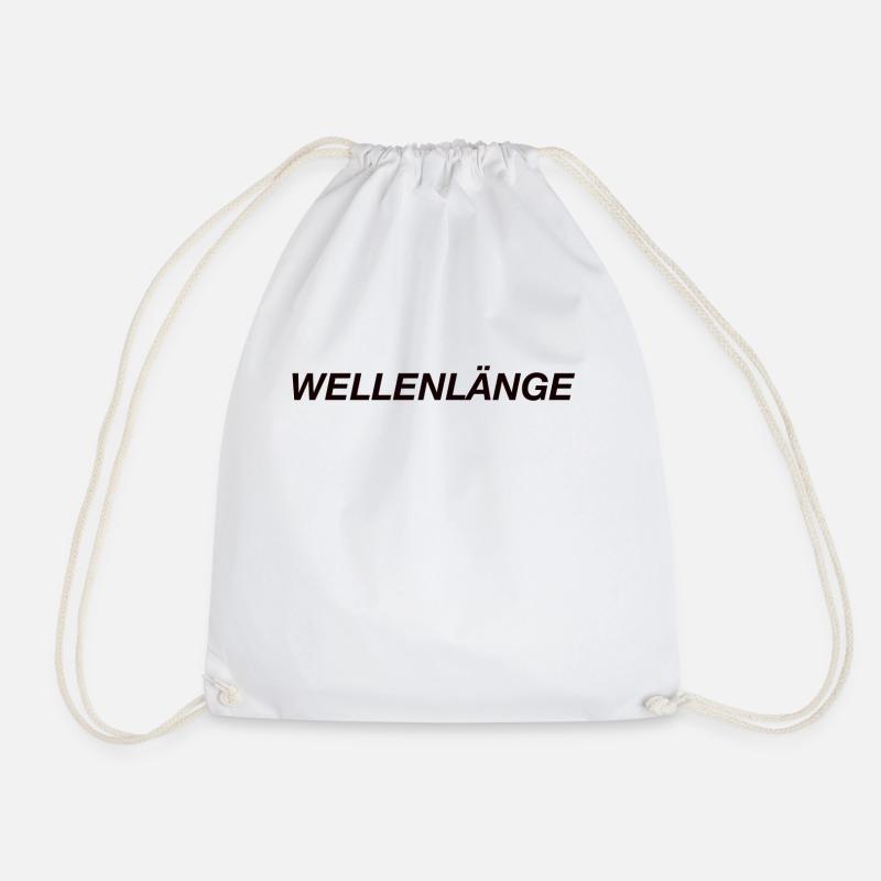 wavelength - Drawstring Bag - white