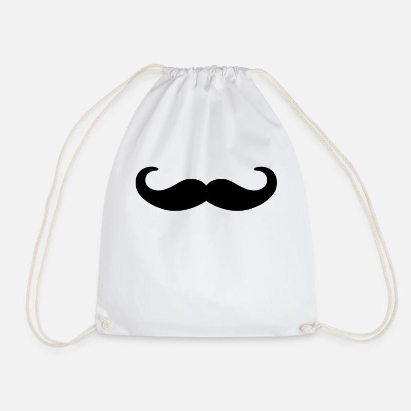 moustache - Turnbeutel - Weiß
