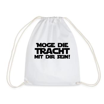 Möge die Tracht mit dir sein... - Turnbeutel - Weiß - Vorne