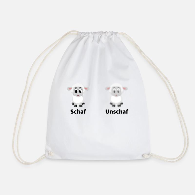 Schaf - Unschaf - Turnbeutel - Weiß