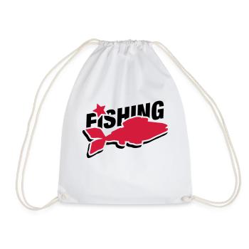 fishing_design_wo2 - Turnbeutel - Weiß - Vorne