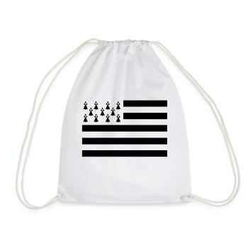 Drapeau Breton - Sac de sport léger - blanc - Devant
