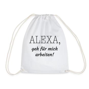 Arbeiten - Turnbeutel - Weiß - Vorne
