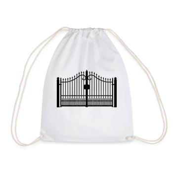 grille en fer forgé_c1 - Sac de sport léger - blanc - Devant