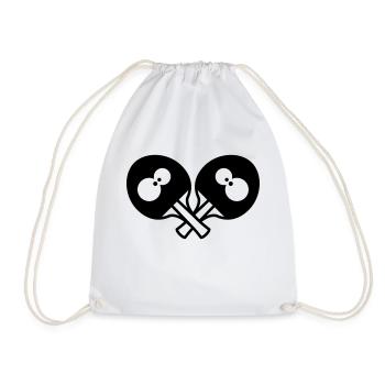 Funny Table Tennis Rackets - Sac de sport léger - blanc - Devant