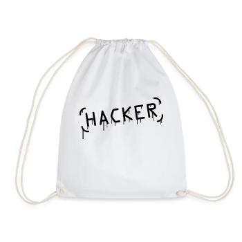 Hacker Graffiti - Sac de sport léger - blanc - Devant