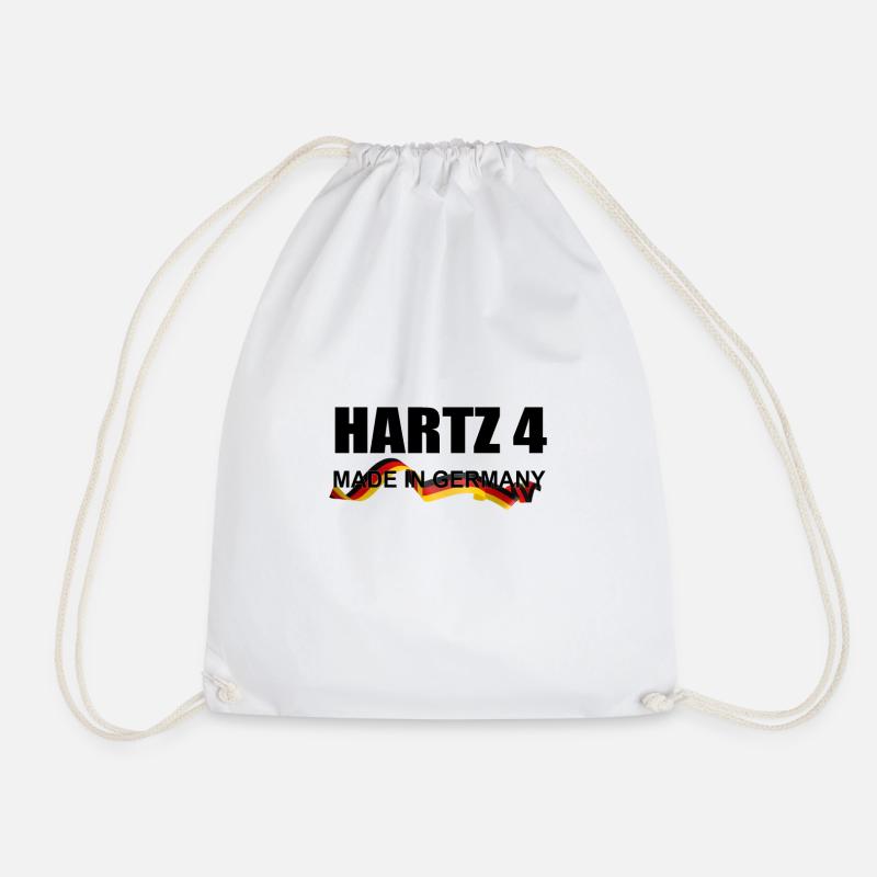 hartz 4 - Turnbeutel - Weiß
