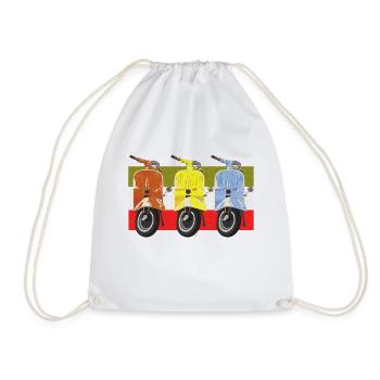 Scooter - Drawstring Bag - white - Front