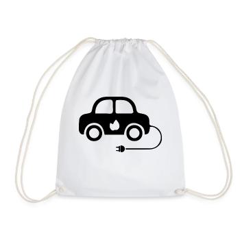 Voiture électrique cadeau de l'électricité pour la mobilité électrique - Sac de sport léger - blanc - Devant