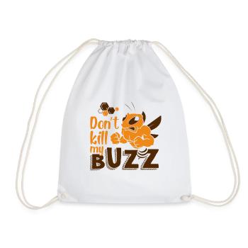 Biene Muskeln Natur Earth Day Bienen Geschenk - Turnbeutel - Weiß - Vorne