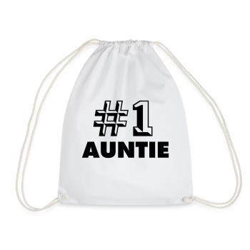 number one auntie - Sac de sport léger - blanc - Devant