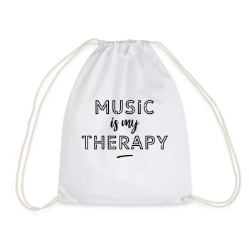 Music is my therapy - Sac de sport léger - blanc - Devant