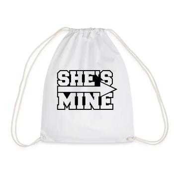 She's Mine Arrow - Turnbeutel - Weiß - Vorne