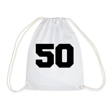 50 - Turnbeutel - Weiß - Vorne