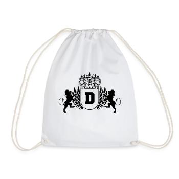 d - Drawstring Bag - white - Front