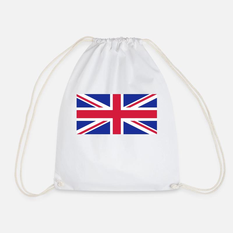 UK Flagge Geschenkidee - Turnbeutel - Weiß