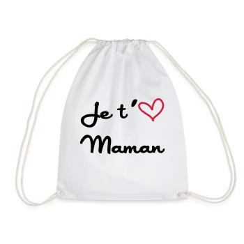 Je t'aime Maman - Sac de sport léger - blanc - Devant