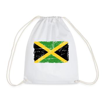 Jamaica - Reggae - Vintage Look - Turnbeutel - Weiß - Vorne