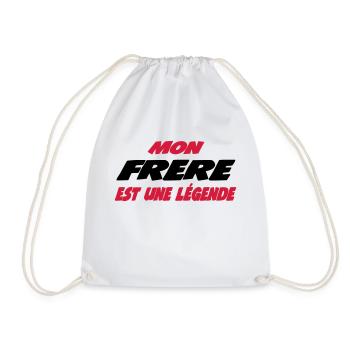 Mon frère est une légende 111 - Drawstring Bag - white - Front