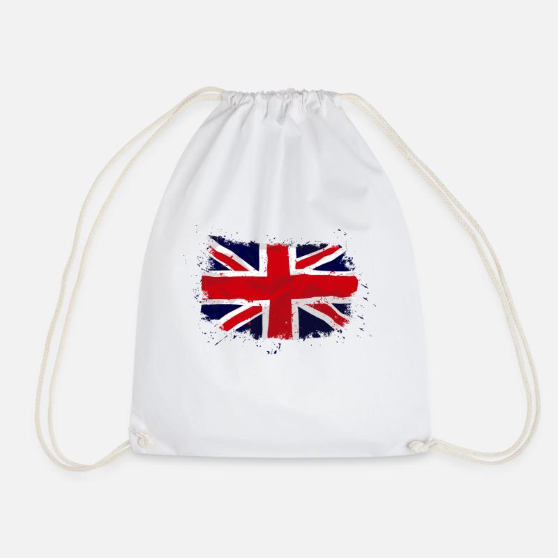 Union Jack - UK Flag - Turnbeutel - Weiß