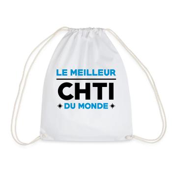 Nord / Ch'ti / Chti / Nordiste / Biloute Nordiste - Sac de sport léger - blanc - Devant
