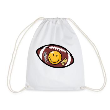 Smiley American Football - Sac de sport léger - blanc - Devant