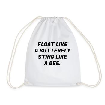 Boxing - Boxer - Boxe - Boxen - Ali - Fighter - Drawstring Bag - white - Front
