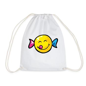 Smiley Sweety - Drawstring Bag - white - Front